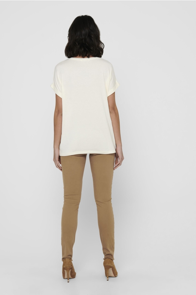 ONLMOSTER S/S O-NECK TOP NOOS JRS 15106662 Antique White
